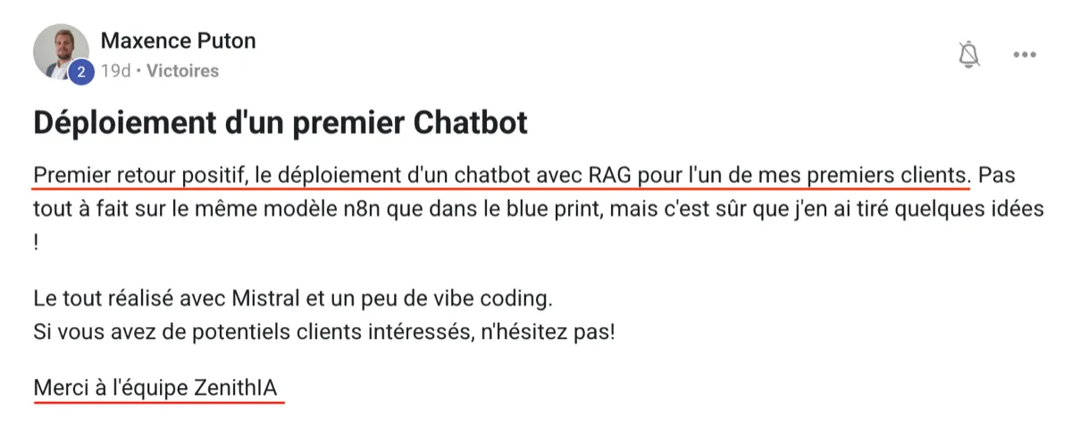 Publication de Maxence Puton dans l’Écosystème ZénithIA